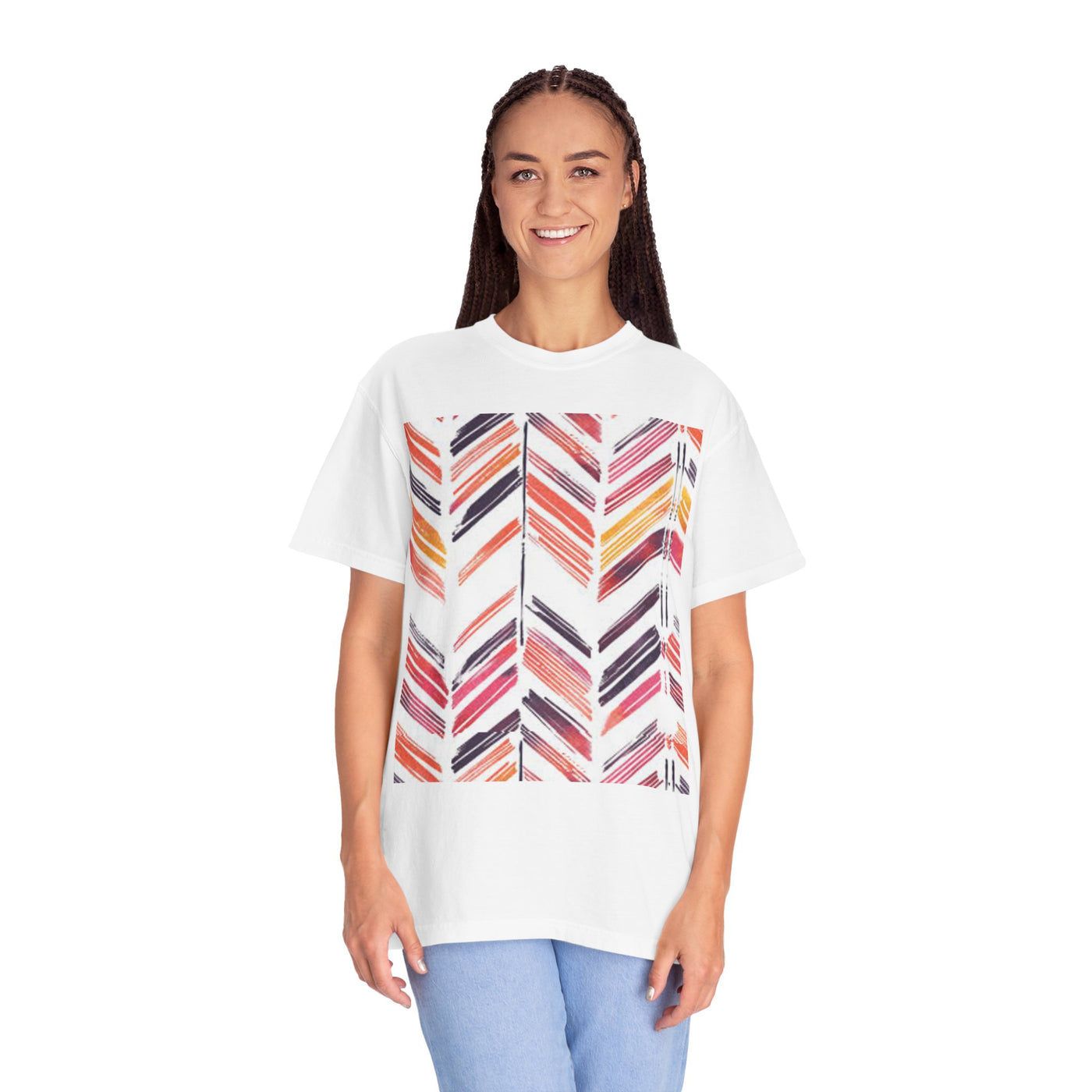 Colorful Patterned Unisex T-Shirt, Stylish Casual Tee, Gift for Her, Summer Wear, Boho Tees, Trendy Everyday Shirt