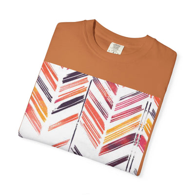 Colorful Patterned Unisex T-Shirt, Stylish Casual Tee, Gift for Her, Summer Wear, Boho Tees, Trendy Everyday Shirt