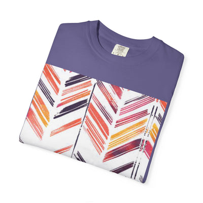 Colorful Patterned Unisex T-Shirt, Stylish Casual Tee, Gift for Her, Summer Wear, Boho Tees, Trendy Everyday Shirt