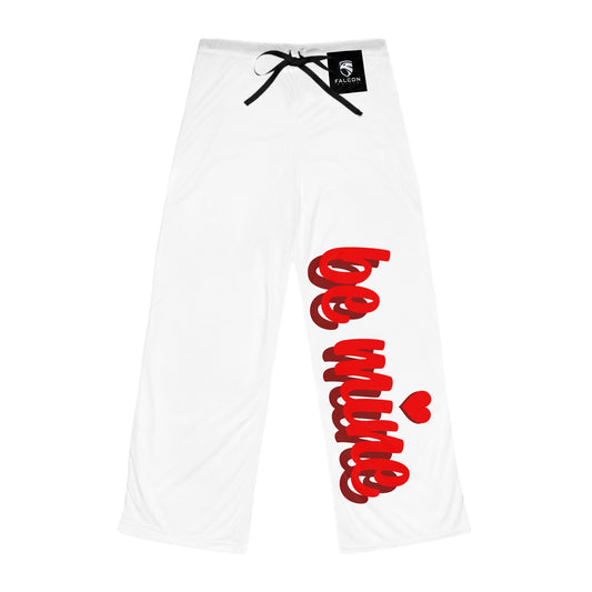 Be Mine Women's Pajama Pants, Cozy Sleepwear, Valentine's Day Gift, Cute Loungewear, Relaxation Pants, AOP Design
