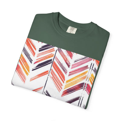 Colorful Patterned Unisex T-Shirt, Stylish Casual Tee, Gift for Her, Summer Wear, Boho Tees, Trendy Everyday Shirt
