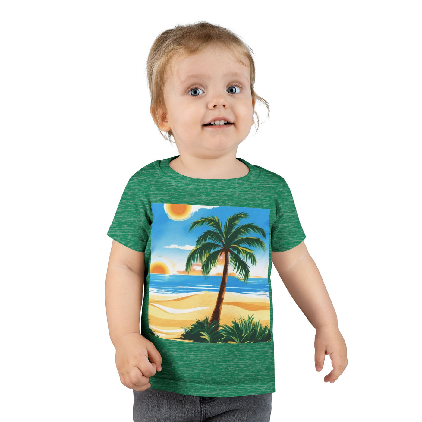 Tropical Paradise Toddler T-Shirt, Beach Vibes, Summer Outing, Kid's Summer Tee, Travel, Vacation Apparel, Gift for Kids