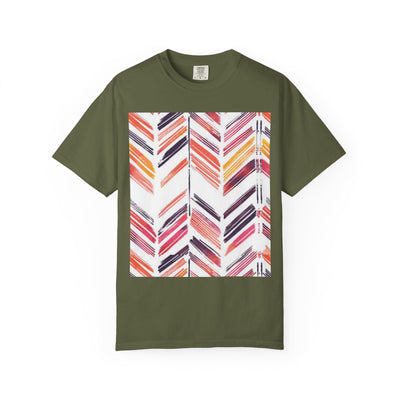 Colorful Patterned Unisex T-Shirt, Stylish Casual Tee, Gift for Her, Summer Wear, Boho Tees, Trendy Everyday Shirt