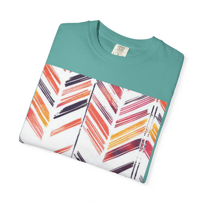 Colorful Patterned Unisex T-Shirt, Stylish Casual Tee, Gift for Her, Summer Wear, Boho Tees, Trendy Everyday Shirt