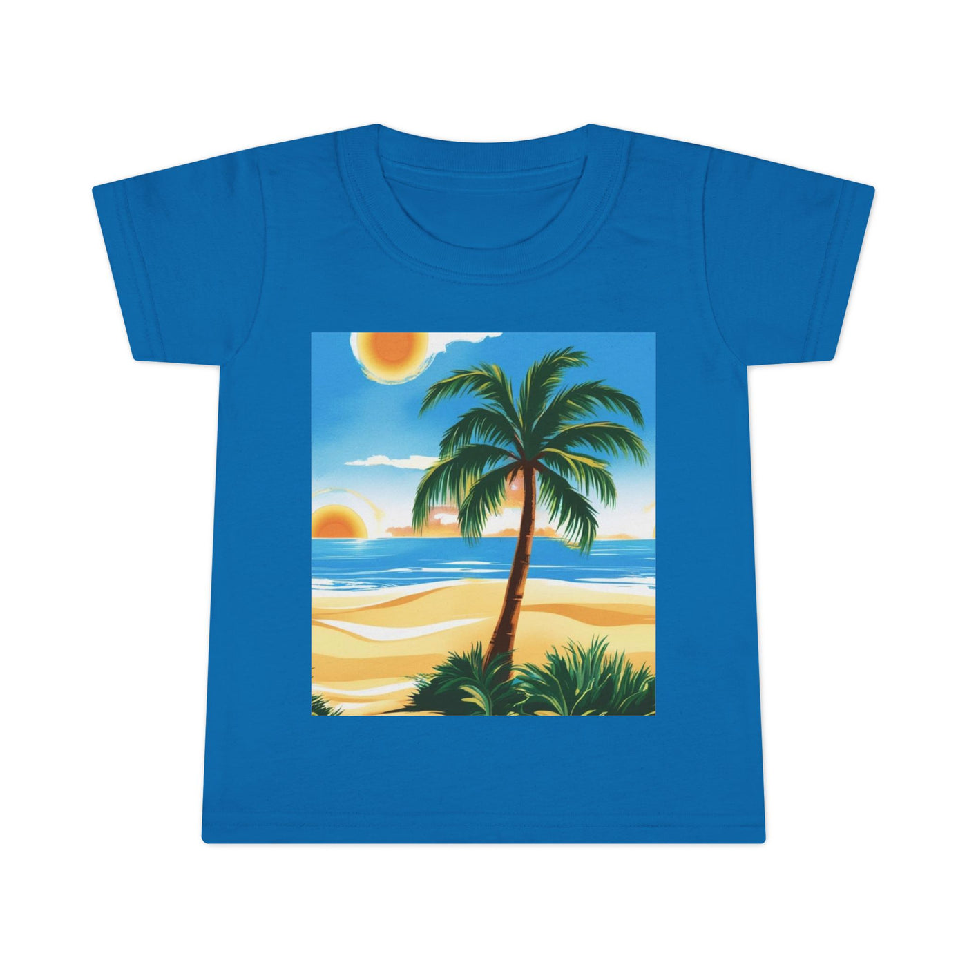 Tropical Paradise Toddler T-Shirt, Beach Vibes, Summer Outing, Kid's Summer Tee, Travel, Vacation Apparel, Gift for Kids