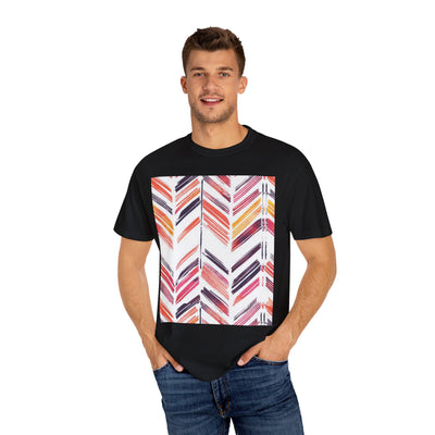 Colorful Patterned Unisex T-Shirt, Stylish Casual Tee, Gift for Her, Summer Wear, Boho Tees, Trendy Everyday Shirt