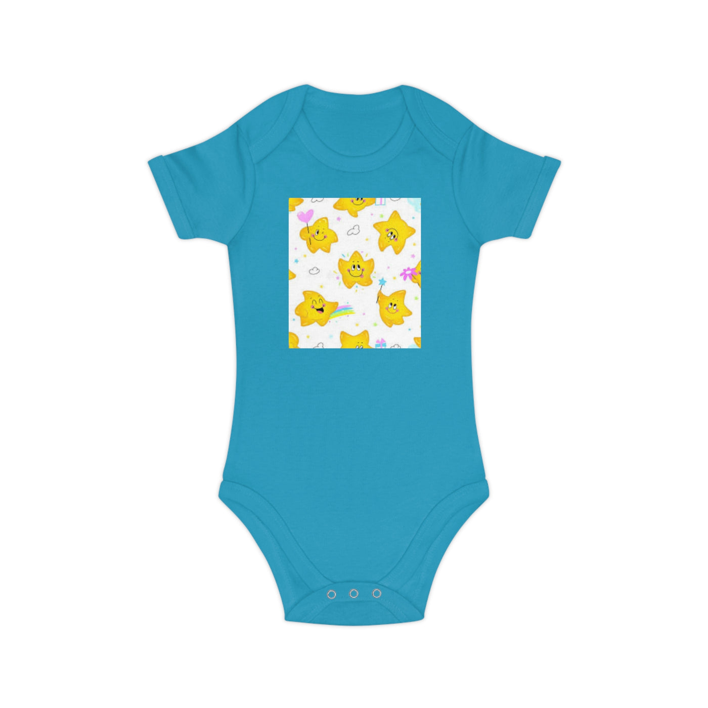 Adorable Starry Baby Bodysuit | Cute Infants' Outfit for Baby Showers, Birthdays, Playdates, Newborn Gifts, Festivals