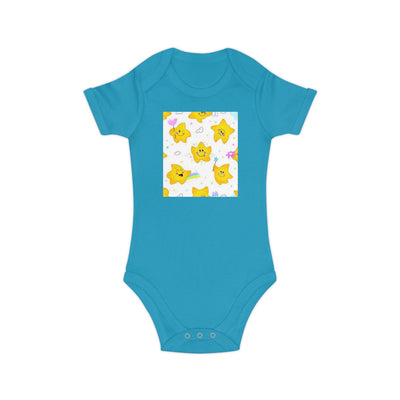 Adorable Starry Baby Bodysuit | Cute Infants' Outfit for Baby Showers, Birthdays, Playdates, Newborn Gifts, Festivals