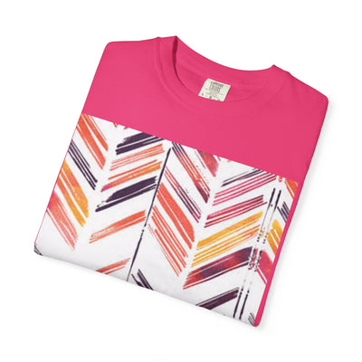 Colorful Patterned Unisex T-Shirt, Stylish Casual Tee, Gift for Her, Summer Wear, Boho Tees, Trendy Everyday Shirt