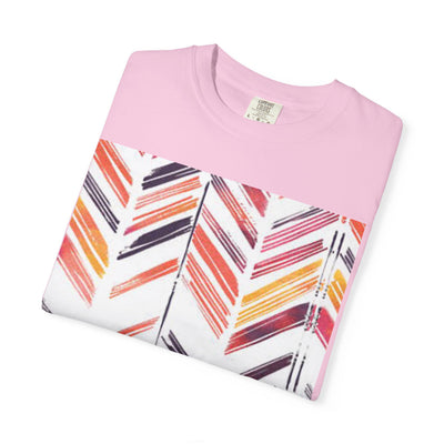 Colorful Patterned Unisex T-Shirt, Stylish Casual Tee, Gift for Her, Summer Wear, Boho Tees, Trendy Everyday Shirt
