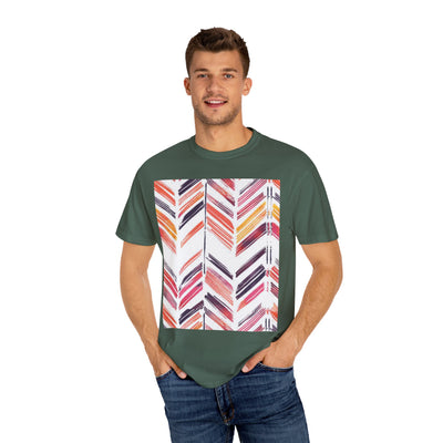 Colorful Patterned Unisex T-Shirt, Stylish Casual Tee, Gift for Her, Summer Wear, Boho Tees, Trendy Everyday Shirt
