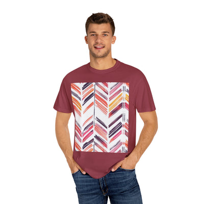 Colorful Patterned Unisex T-Shirt, Stylish Casual Tee, Gift for Her, Summer Wear, Boho Tees, Trendy Everyday Shirt