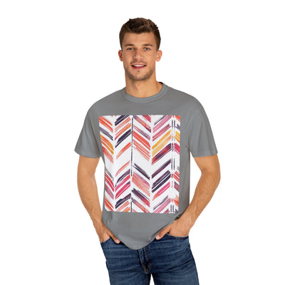 Colorful Patterned Unisex T-Shirt, Stylish Casual Tee, Gift for Her, Summer Wear, Boho Tees, Trendy Everyday Shirt