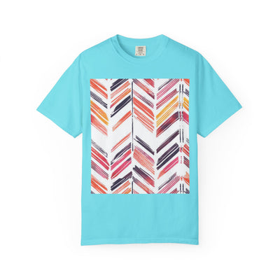 Colorful Patterned Unisex T-Shirt, Stylish Casual Tee, Gift for Her, Summer Wear, Boho Tees, Trendy Everyday Shirt