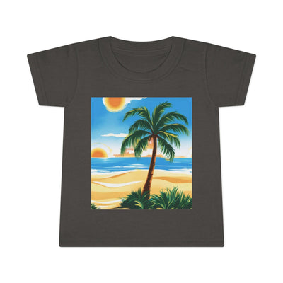 Tropical Paradise Toddler T-Shirt, Beach Vibes, Summer Outing, Kid's Summer Tee, Travel, Vacation Apparel, Gift for Kids