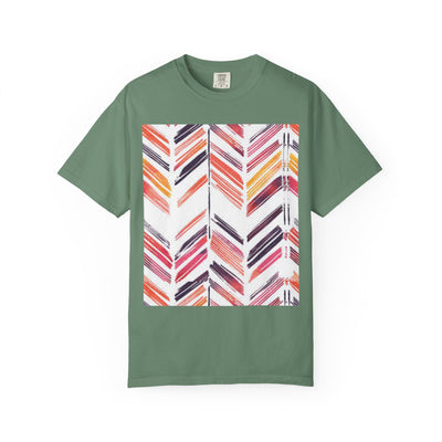 Colorful Patterned Unisex T-Shirt, Stylish Casual Tee, Gift for Her, Summer Wear, Boho Tees, Trendy Everyday Shirt