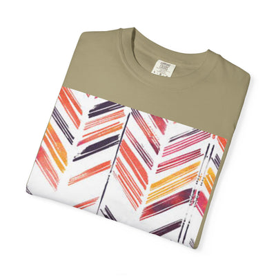 Colorful Patterned Unisex T-Shirt, Stylish Casual Tee, Gift for Her, Summer Wear, Boho Tees, Trendy Everyday Shirt