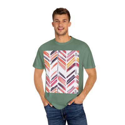 Colorful Patterned Unisex T-Shirt, Stylish Casual Tee, Gift for Her, Summer Wear, Boho Tees, Trendy Everyday Shirt
