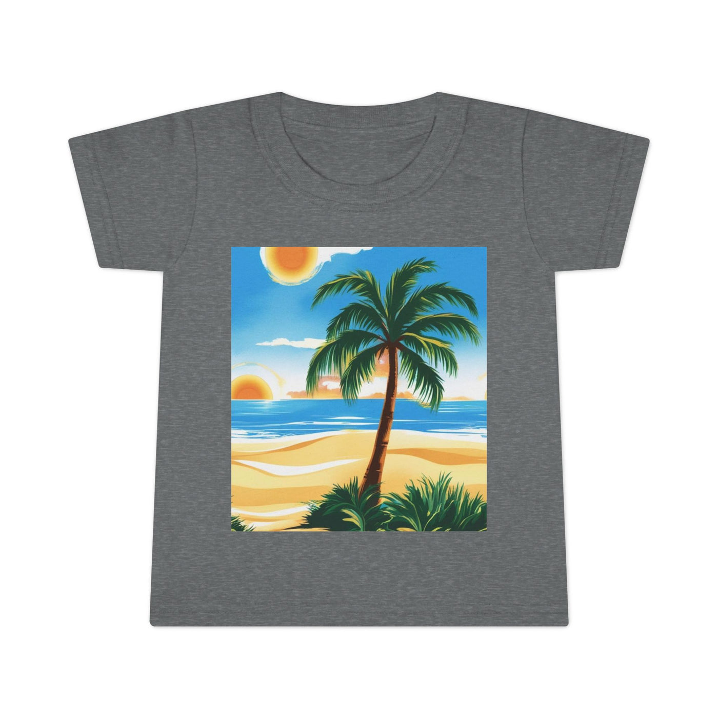 Tropical Paradise Toddler T-Shirt, Beach Vibes, Summer Outing, Kid's Summer Tee, Travel, Vacation Apparel, Gift for Kids