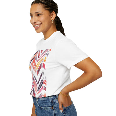 Colorful Patterned Unisex T-Shirt, Stylish Casual Tee, Gift for Her, Summer Wear, Boho Tees, Trendy Everyday Shirt