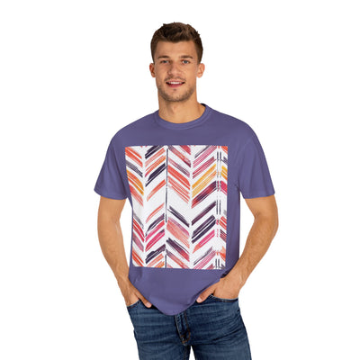 Colorful Patterned Unisex T-Shirt, Stylish Casual Tee, Gift for Her, Summer Wear, Boho Tees, Trendy Everyday Shirt