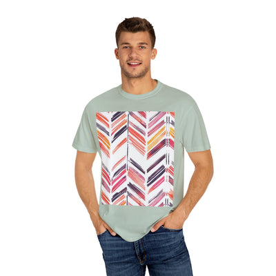 Colorful Patterned Unisex T-Shirt, Stylish Casual Tee, Gift for Her, Summer Wear, Boho Tees, Trendy Everyday Shirt