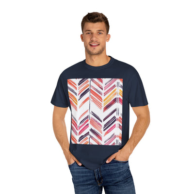 Colorful Patterned Unisex T-Shirt, Stylish Casual Tee, Gift for Her, Summer Wear, Boho Tees, Trendy Everyday Shirt