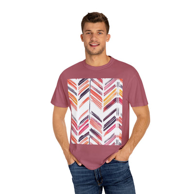 Colorful Patterned Unisex T-Shirt, Stylish Casual Tee, Gift for Her, Summer Wear, Boho Tees, Trendy Everyday Shirt