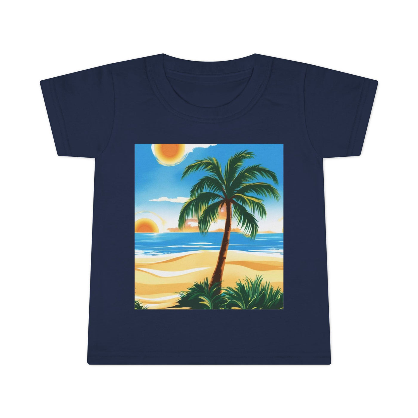 Tropical Paradise Toddler T-Shirt, Beach Vibes, Summer Outing, Kid's Summer Tee, Travel, Vacation Apparel, Gift for Kids