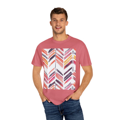 Colorful Patterned Unisex T-Shirt, Stylish Casual Tee, Gift for Her, Summer Wear, Boho Tees, Trendy Everyday Shirt