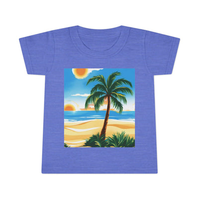 Tropical Paradise Toddler T-Shirt, Beach Vibes, Summer Outing, Kid's Summer Tee, Travel, Vacation Apparel, Gift for Kids