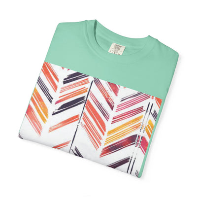 Colorful Patterned Unisex T-Shirt, Stylish Casual Tee, Gift for Her, Summer Wear, Boho Tees, Trendy Everyday Shirt