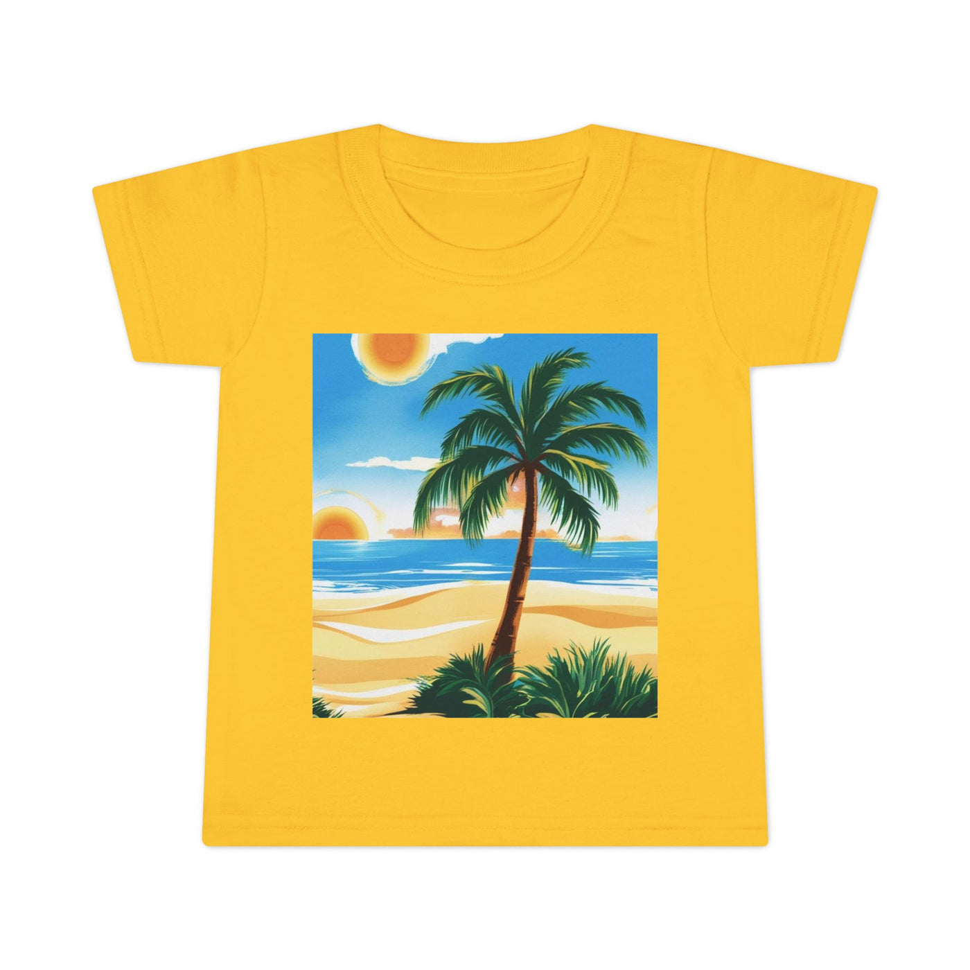 Tropical Paradise Toddler T-Shirt, Beach Vibes, Summer Outing, Kid's Summer Tee, Travel, Vacation Apparel, Gift for Kids