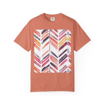 Colorful Patterned Unisex T-Shirt, Stylish Casual Tee, Gift for Her, Summer Wear, Boho Tees, Trendy Everyday Shirt