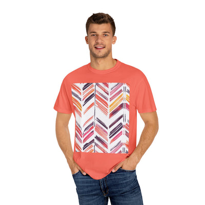 Colorful Patterned Unisex T-Shirt, Stylish Casual Tee, Gift for Her, Summer Wear, Boho Tees, Trendy Everyday Shirt