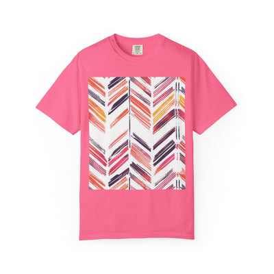 Colorful Patterned Unisex T-Shirt, Stylish Casual Tee, Gift for Her, Summer Wear, Boho Tees, Trendy Everyday Shirt