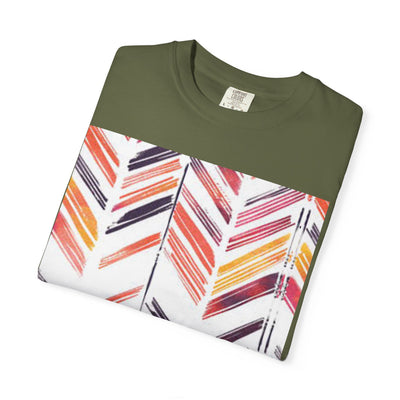 Colorful Patterned Unisex T-Shirt, Stylish Casual Tee, Gift for Her, Summer Wear, Boho Tees, Trendy Everyday Shirt