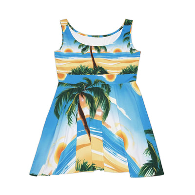 Tropical Women's Skater Dress - Beach Vibes, Summer Fun, Vacation Wear, Resort Clothing, Casual Dress, Party Dress