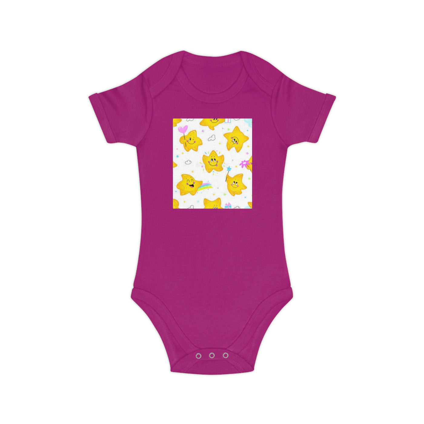 Adorable Starry Baby Bodysuit | Cute Infants' Outfit for Baby Showers, Birthdays, Playdates, Newborn Gifts, Festivals
