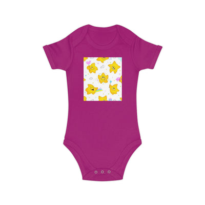 Adorable Starry Baby Bodysuit | Cute Infants' Outfit for Baby Showers, Birthdays, Playdates, Newborn Gifts, Festivals