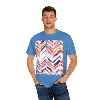 Colorful Patterned Unisex T-Shirt, Stylish Casual Tee, Gift for Her, Summer Wear, Boho Tees, Trendy Everyday Shirt