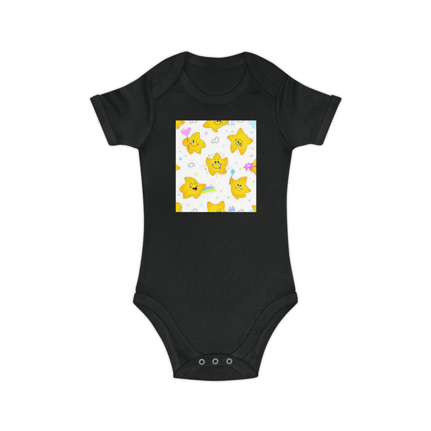 Adorable Starry Baby Bodysuit | Cute Infants' Outfit for Baby Showers, Birthdays, Playdates, Newborn Gifts, Festivals