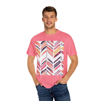 Colorful Patterned Unisex T-Shirt, Stylish Casual Tee, Gift for Her, Summer Wear, Boho Tees, Trendy Everyday Shirt