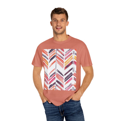 Colorful Patterned Unisex T-Shirt, Stylish Casual Tee, Gift for Her, Summer Wear, Boho Tees, Trendy Everyday Shirt