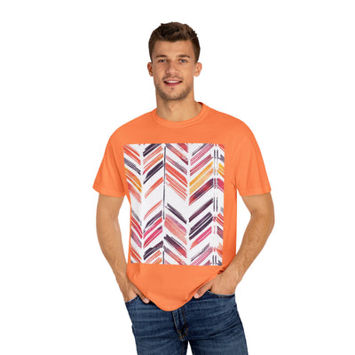 Colorful Patterned Unisex T-Shirt, Stylish Casual Tee, Gift for Her, Summer Wear, Boho Tees, Trendy Everyday Shirt