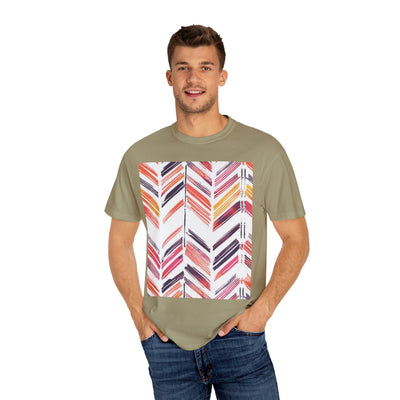 Colorful Patterned Unisex T-Shirt, Stylish Casual Tee, Gift for Her, Summer Wear, Boho Tees, Trendy Everyday Shirt