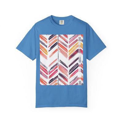 Colorful Patterned Unisex T-Shirt, Stylish Casual Tee, Gift for Her, Summer Wear, Boho Tees, Trendy Everyday Shirt