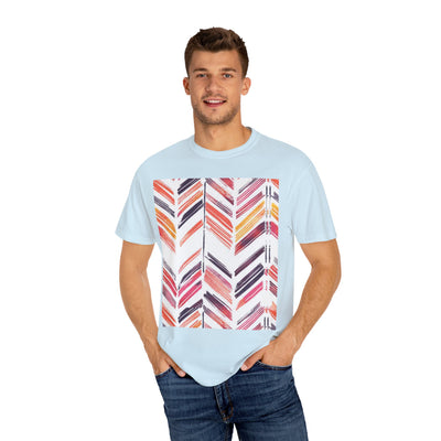 Colorful Patterned Unisex T-Shirt, Stylish Casual Tee, Gift for Her, Summer Wear, Boho Tees, Trendy Everyday Shirt