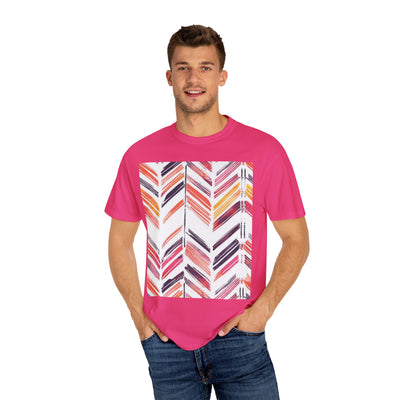 Colorful Patterned Unisex T-Shirt, Stylish Casual Tee, Gift for Her, Summer Wear, Boho Tees, Trendy Everyday Shirt