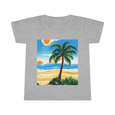 Tropical Paradise Toddler T-Shirt, Beach Vibes, Summer Outing, Kid's Summer Tee, Travel, Vacation Apparel, Gift for Kids